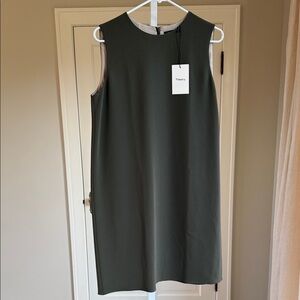 Theory Women's admiral crepe Green column Dress